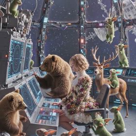 宇宙から「おーい！」の画像