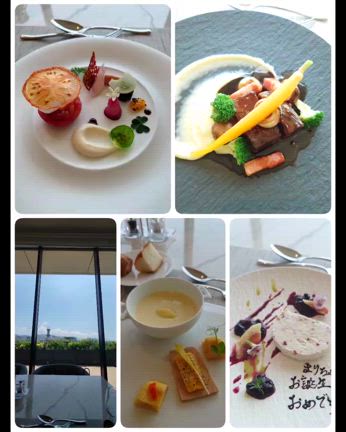 生徒さんの作品とランチやディナーの記事動画