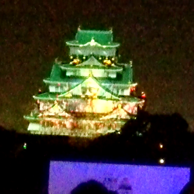 大阪城3Dマッピング動画の画像