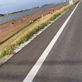 バイクに取り付けたiPhoneXS  で動画撮影の画像