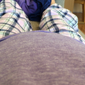 24w3d。胎動動画。夜のおトイレ事情の画像