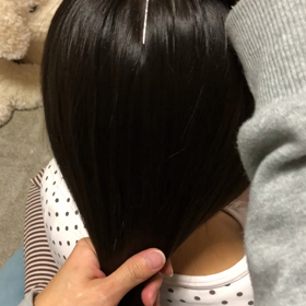 ハートヘアアレンジをやる時のハートの分け方♡の画像