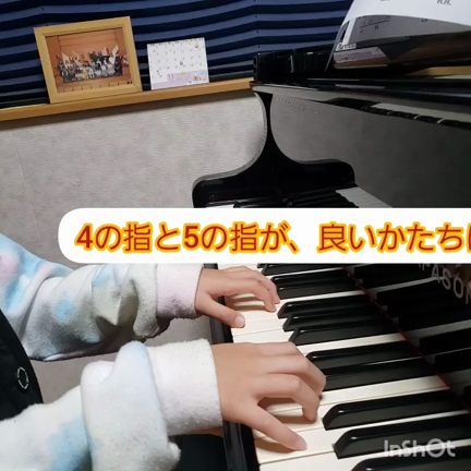 指がしっかりきてきました、Hちゃんの記事動画