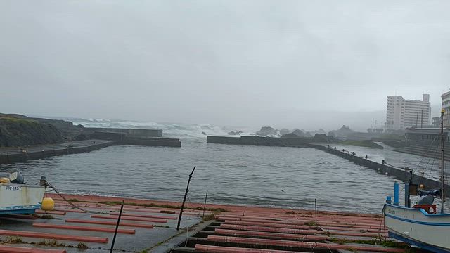 台風の中館山への記事動画