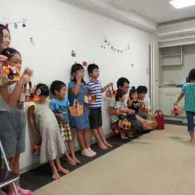 ハロウィン講習☆キャンディポットの画像