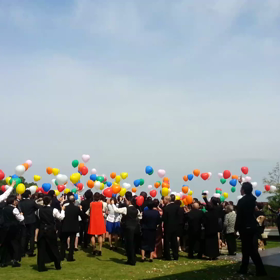 結婚式に！バルーンリリースの画像