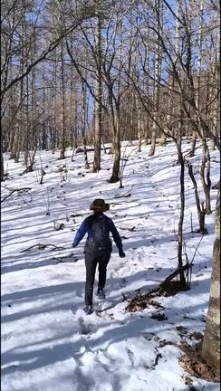 思いがけず雪遊び登山〜今倉山・松山（赤岩）へ((◠‿・)☆の記事動画