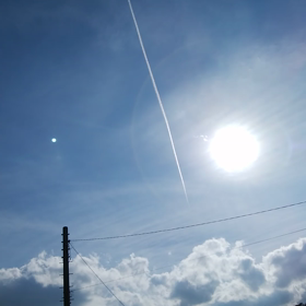 飛行機雲⭐の画像