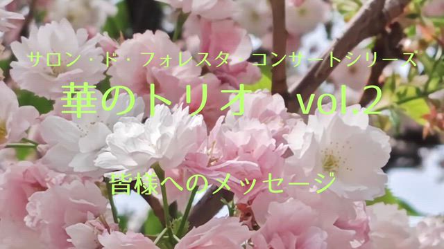華のトリオコンサートよりメッセージ♪の記事動画