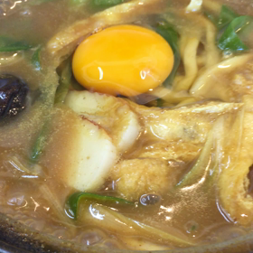 生玉子をいつ潰すか迷うよ（笑）の画像