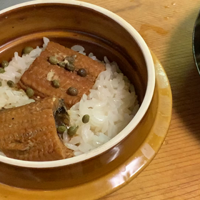 鰻佃 煮炊き込みご飯の画像