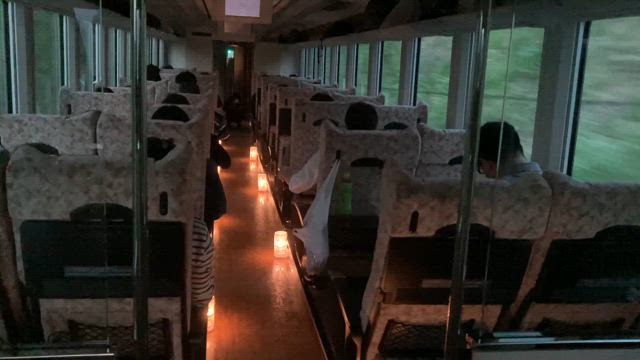 仙山 SATONO ナイトトレイン 乗車の記事動画