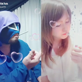 TikTokデュエットの画像