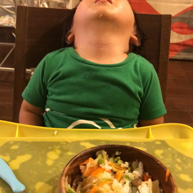 居眠りご飯の画像