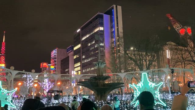 【札幌】イルミネーションNo. 1は？ & 雪道は厳しいRUNの記事動画