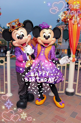 Happy birthday  ミッキー❤ミニー❤の記事動画