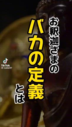 お釈迦様の教え　バカの定義の記事動画