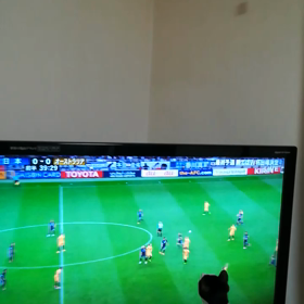 サッカー観戦の画像