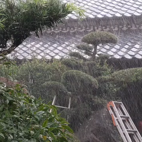 土砂降り 雨の降り方がヤバすぎです。の画像