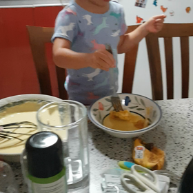 ホットケーキに入れるはずがの画像
