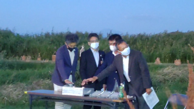 西の湖　ヨシ灯り展への記事動画