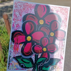 個展案内カードの画像