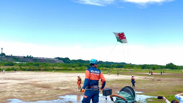４間凧【座間】揚がりました！の記事動画