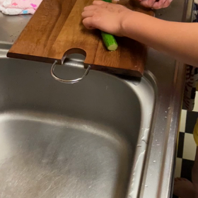 調理実習での画像