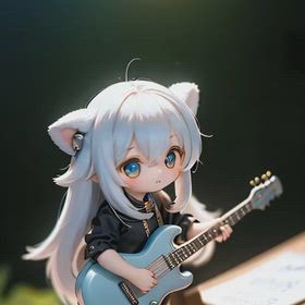 月下のステージの画像