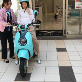 電動スクーターを試乗してみた（福岡天神）の画像