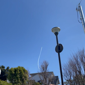 飛行機雲？の画像