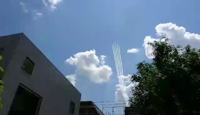 ブルーインパルス飛びましたの記事動画