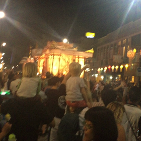 チェンマイ イーペン祭 山車の画像