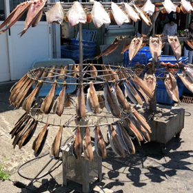 電動回転魚干機の画像