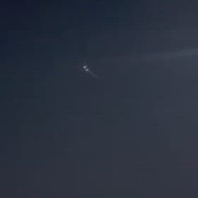 ブラジルの上空で撮影された長方形UFOの画像