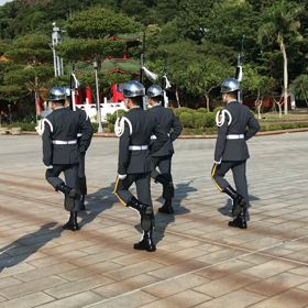 忠烈祠の衛兵交替動画の画像