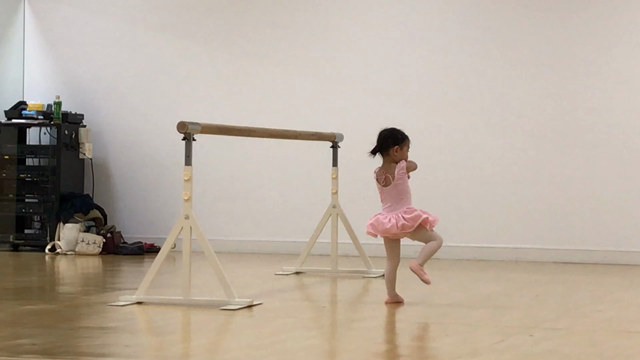 ♪念願のバレエレッスンをする娘と、それを見て幸せになる私♪の記事動画
