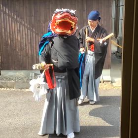 獅子舞がやって来てくれましたの画像
