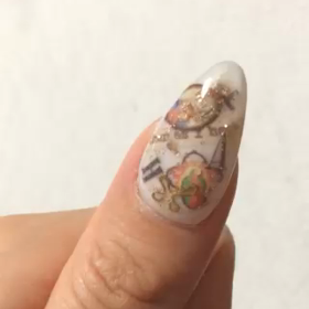 water in nailの画像
