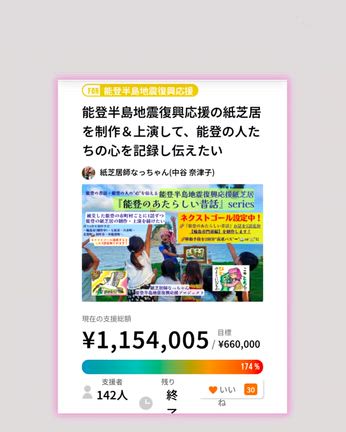 クラウドファンディングご支援本当にありがとうございましたの記事動画