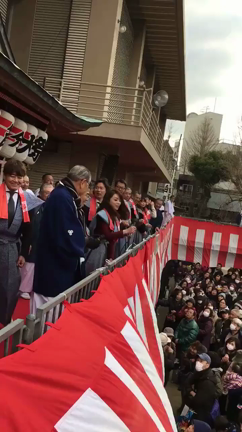 櫛田神社 豆撒き 祝いめでたの記事動画