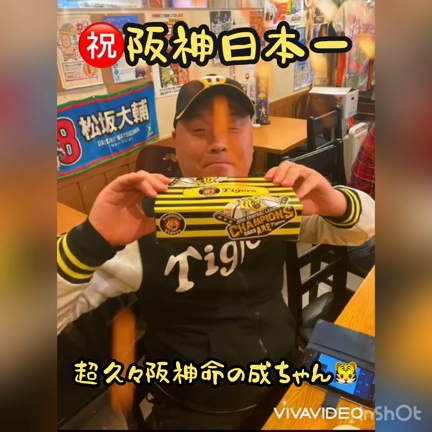 阪神タイガース38年ぶり日本一！ おめでとうございます＼(^o^)／の記事動画