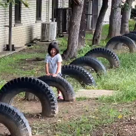 タイヤ跳びの画像