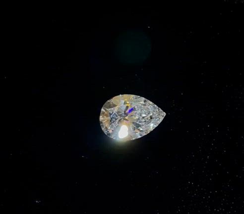 Dカラー VS2クラス ペアシェイプ2.461ct 天然ダイヤモンドの記事動画