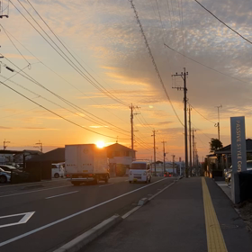 夕焼けの画像