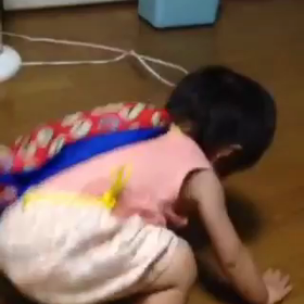 次女1歳の誕生日の画像