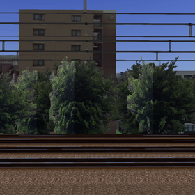 RailSim 青大将の通過の画像