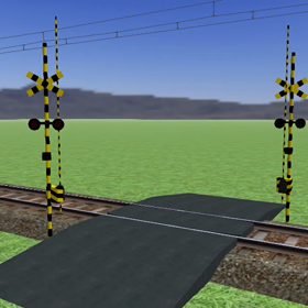 踏切とRailSim2k-RTNの画像