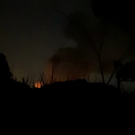 近所で火事が(ｰｰ;)の画像