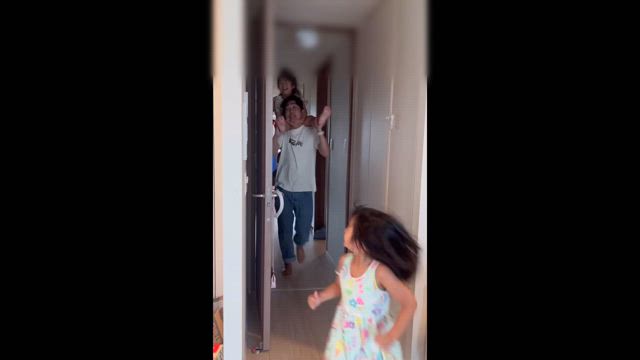 【嫁ログ】夏休み中の三姉妹ちゃんの記事動画